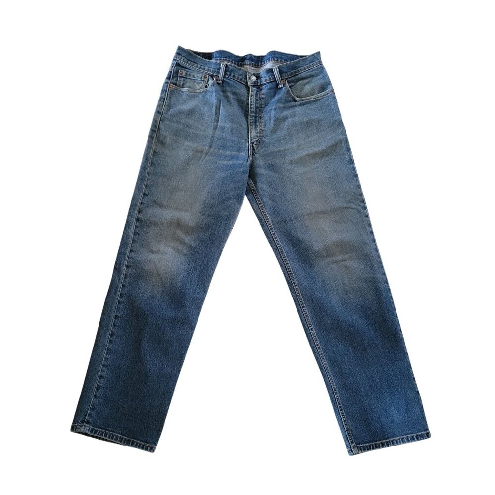 Levis Mens 550 Relaxed Fit Jeans Size 36x34 Denim Blue